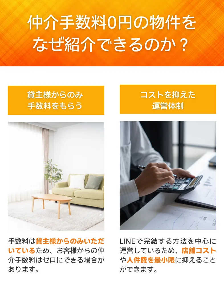 仲介手数料0円になる理由